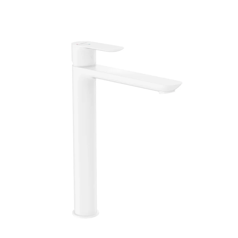 Roca - Grifo de lavabo monocomando Blanco mate con caño alto Cala A5A346EB00