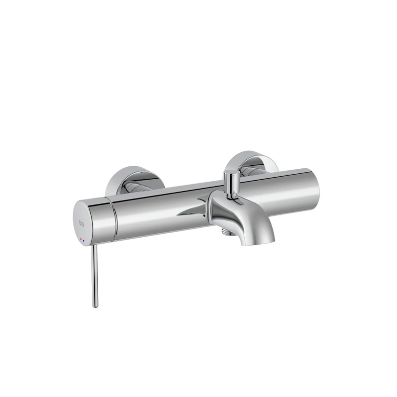 Roca - Griferia exterior para baño-ducha con inversor automático con maneta Pin Cromado, Nu A5A023FC00