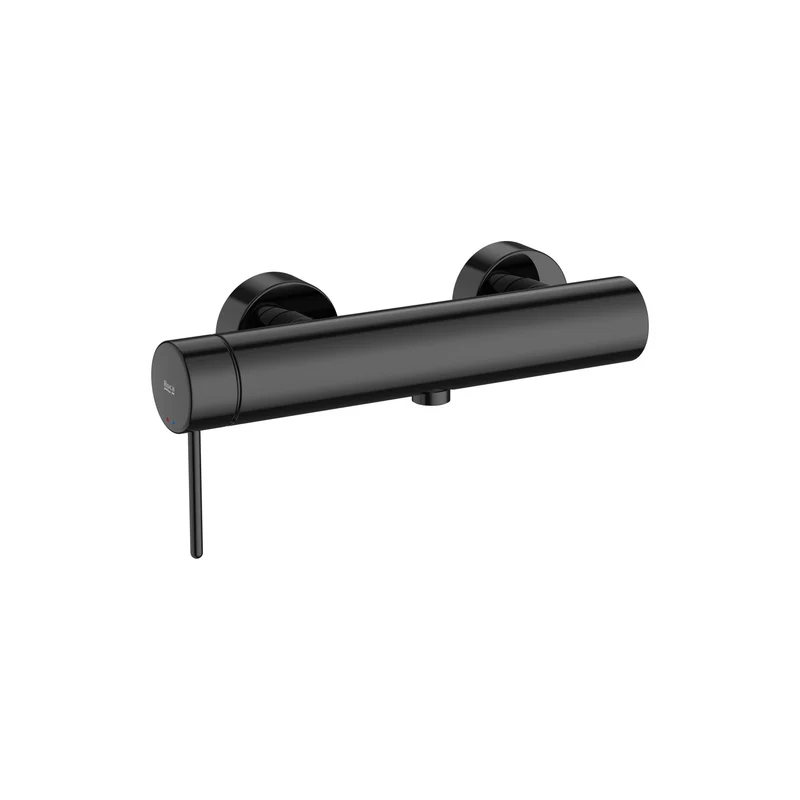 Roca - Mezclador monomando exterior para ducha con maneta Pin Negro Mate Nu A5A213FCN0