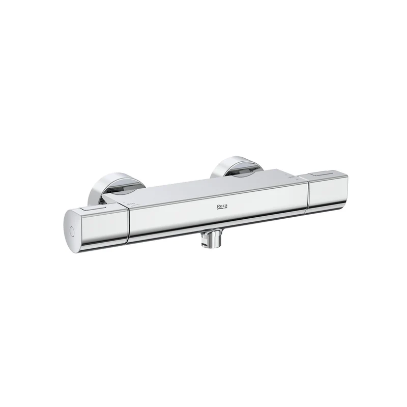 Roca - ROUND - Mezclador termostático exterior para ducha T-1000 Cromado A5A142EC00