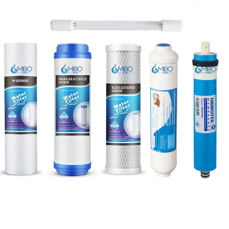 Kit 6 Osmosis Inversa Uv 50gpd 2.5 X 10