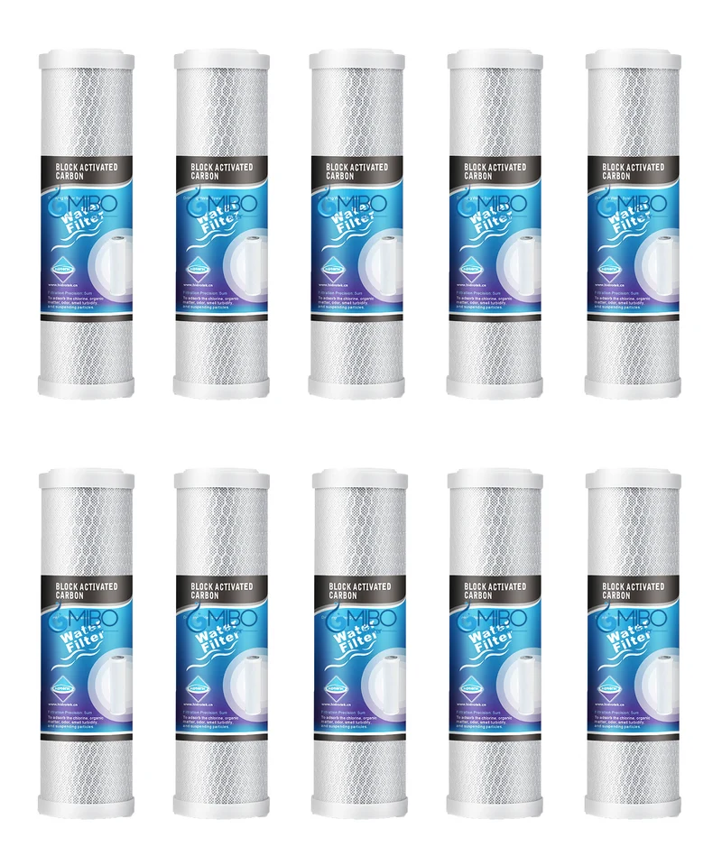 10 Filtro De Bloque De Carbón Activado 2.5x10¨