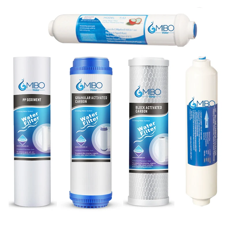 Kit Repuesto Filtros Osmosis Inversa Alcalino 2.5 X 10