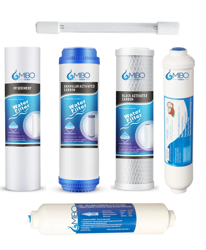 Kit Repuesto Filtros Osmosis Inversa Alcalino Uv 2.5 X 10