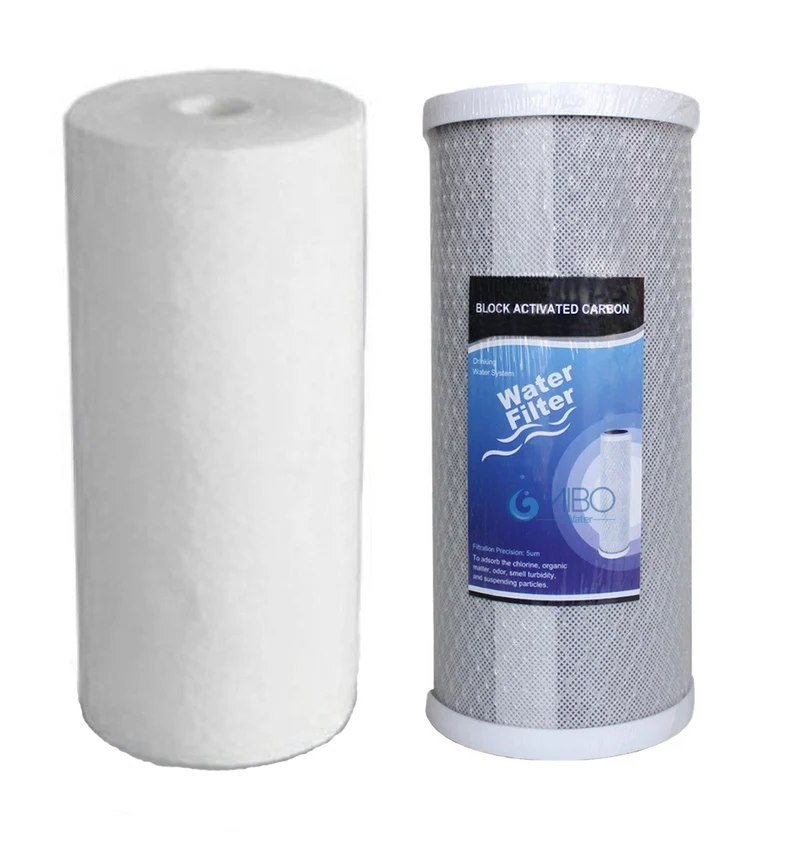 Mibo Water Filtro Sedimento + Carbón Activado Bloque 4.5x10