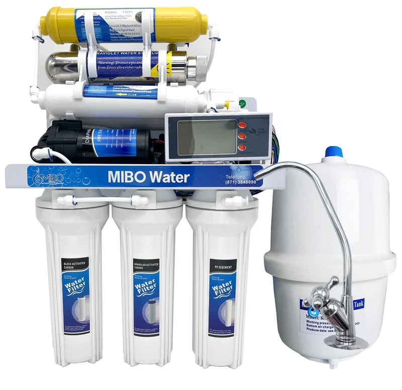 Osmosis Inversa 7 etapas 100gpd + Uv + Mineral + Display