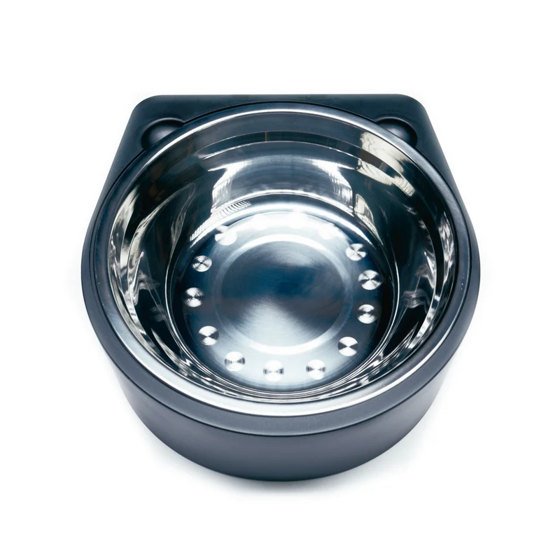 Stainless Steel Bowl & Black Bowl Base Set For 320 Series Top Load Pet Cooler