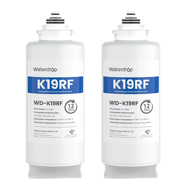 WD-K19RF Filter for K19-H Reverse Osmosis System, 2-YEAR COMBO