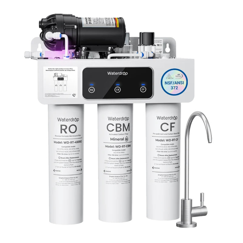 Waterdrop T3-M 450G Remineralization RO Under the Sink Water Filter