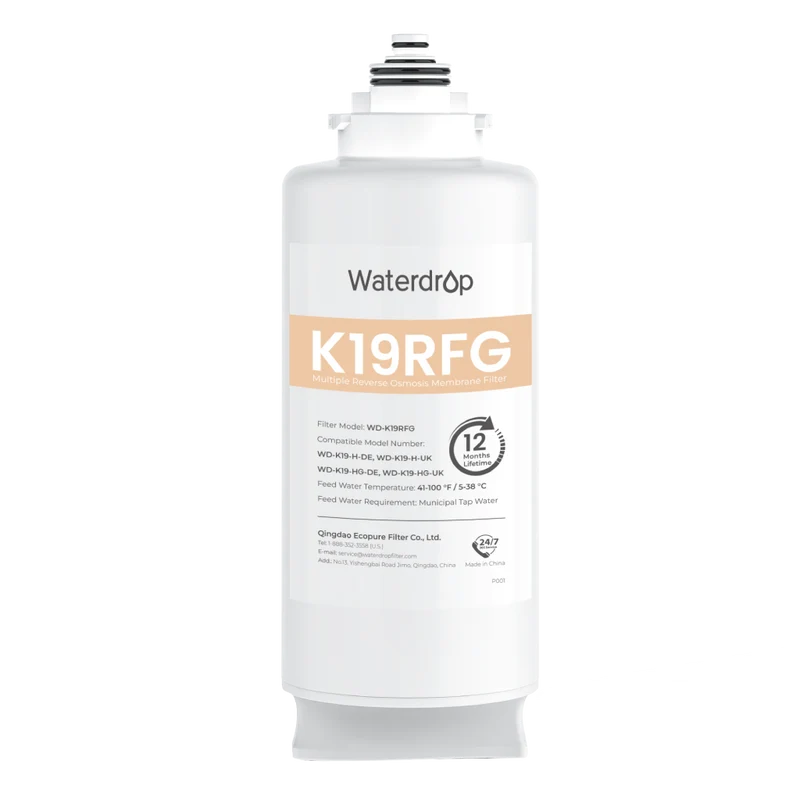 WD-K19RFG Filter for Waterdrop K19-HG Countertop Reverse Osmosis System
