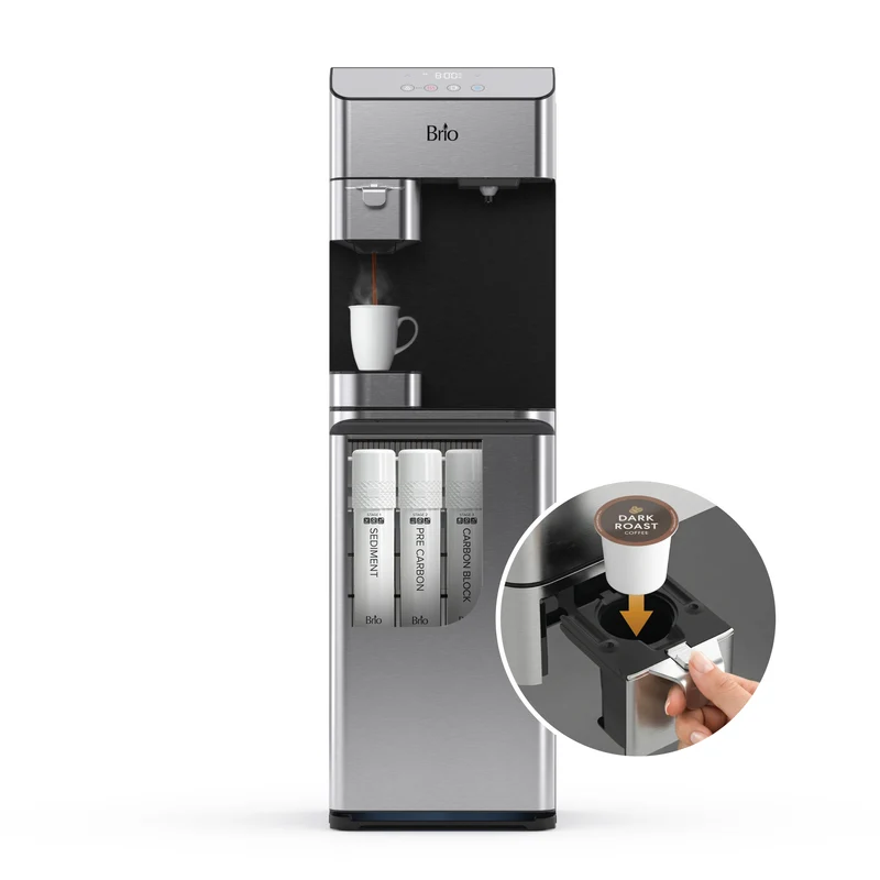 3-Stage Coffee Maker & Bottleless Water Filtration Dispenser - Moderna 730