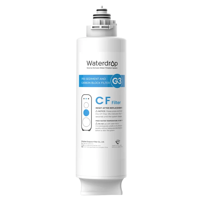 CF Filter for Waterdrop G3P800 & G3P600 & G3 Reverse Osmosis System