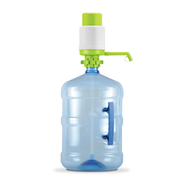 Manual Water Bottle Pump - Green & White