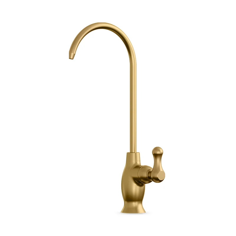 Curvy Classic Series Water Faucet - Brushed Gold