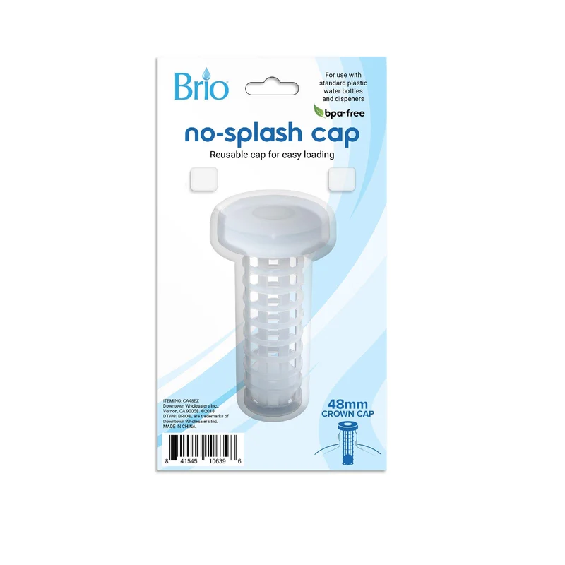 48MM No-Spill Cap Display Package for Screw Neck Water Bottles