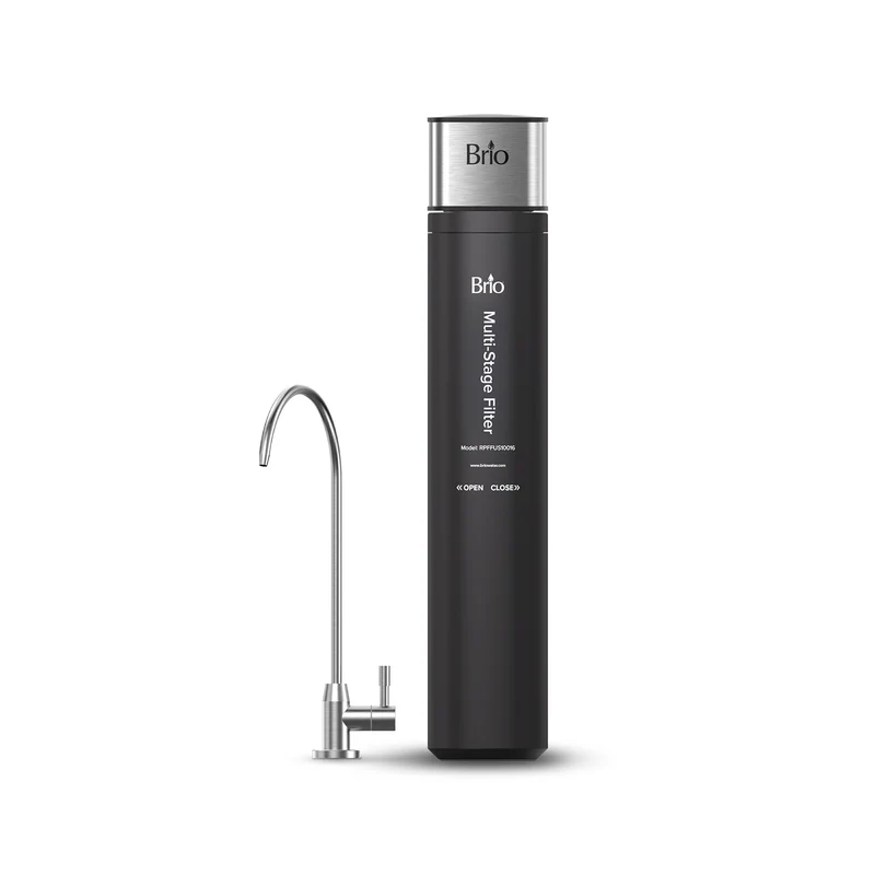 16" High Capacity All-in-One Under Sink Water Filter & Faucet