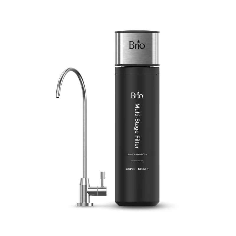 11" High Capacity All-in-One Under Sink Water Filter & Faucet