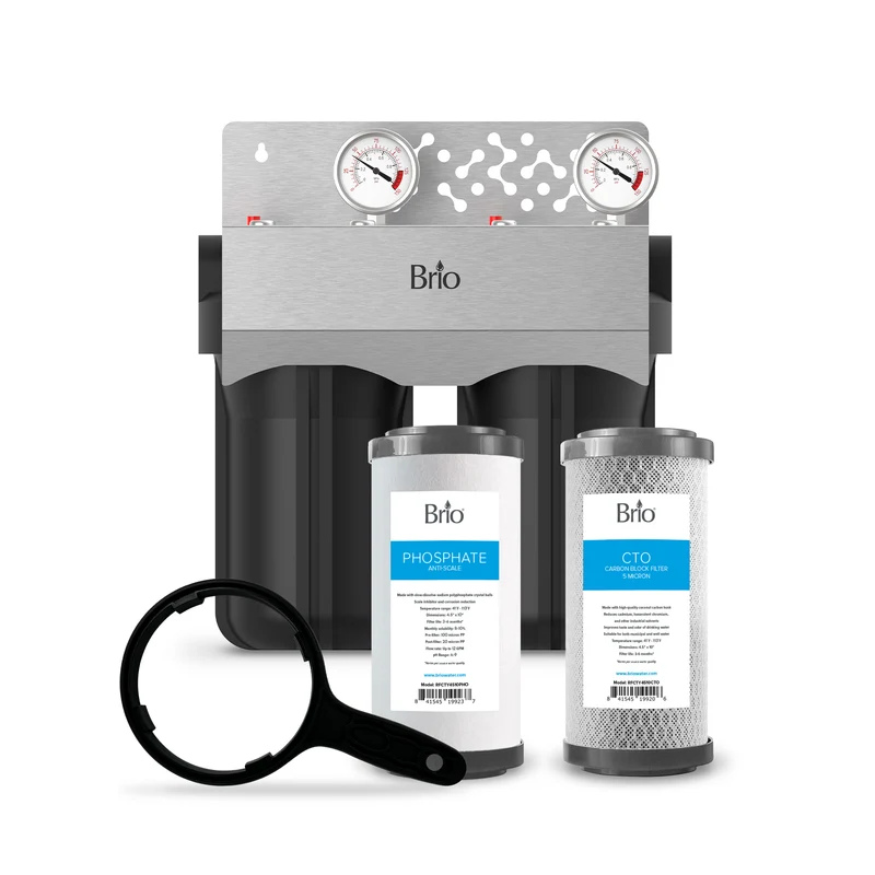 2-Stage Whole House Filtration System - 10" Anti-Scale