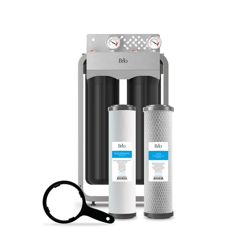 2-Stage Whole House Filtration System - 20" Anti-Scale