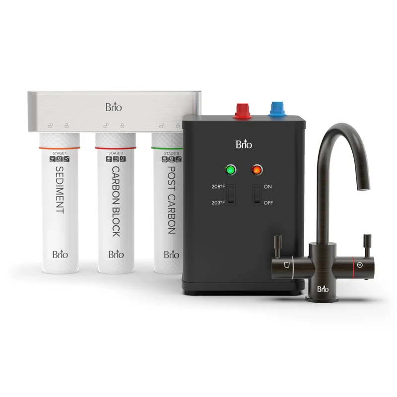3-Stage Instant Hot Water Undersink Dispenser System - Oil-Rubbed Bronze