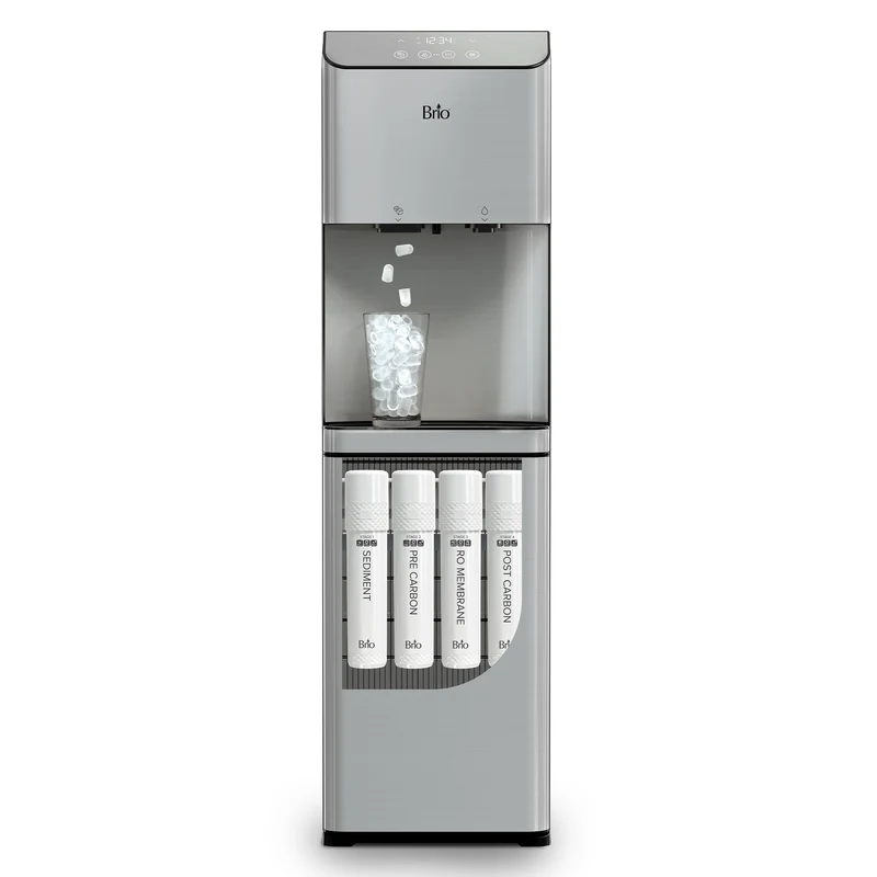 Reverse Osmosis Filtered Bullet Ice & Hot/Cold Water Stainless Steel Dispenser - Moderna 720 Ice