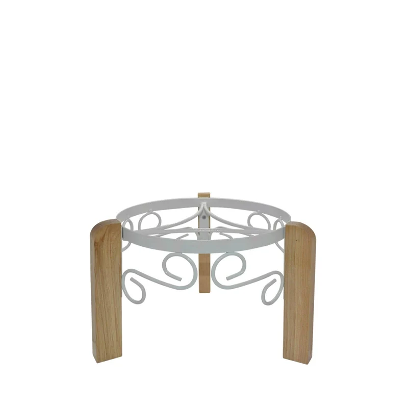 Crock Water Dispenser Metal/Wood Stand 8" - Assorted Colors