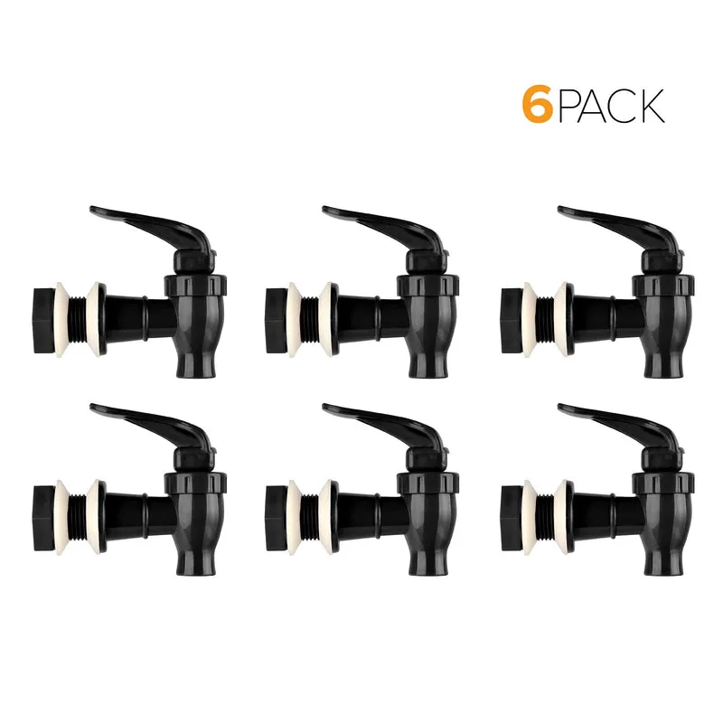Water Dispenser Replacement Valves (6-Pack) - Multiple Colors
