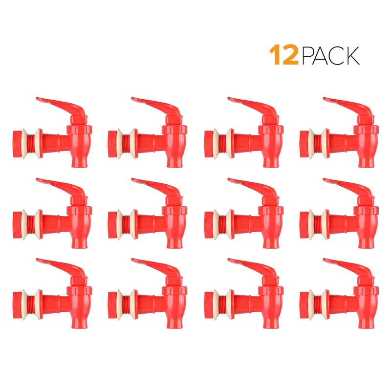 Water Dispenser Replacement Valves (12-Pack) - Multiple Colors