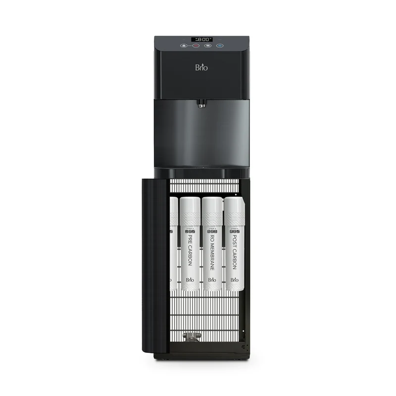 Reverse Osmosis Black Stainless Bottleless Water Cooler - Moderna 720