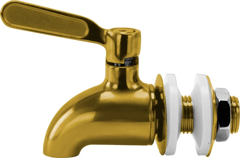 Beverage Dispenser Replacement Spigot, Gold