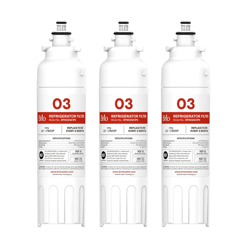 602OA Refrigerator Filters (3-Pack) - LG LT800P, ADQ73613401, Kenmore 9490, 46-9490, 469490