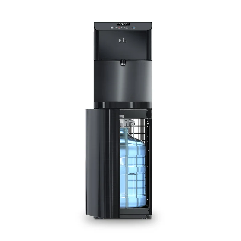 Black Stainless Bottom Load Water Dispenser - Moderna 720
