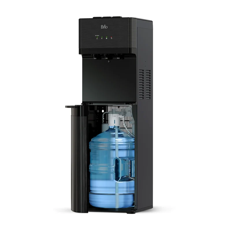 Black Stainless Bottom Load + Water Filtration Dispenser - 520 No-Line