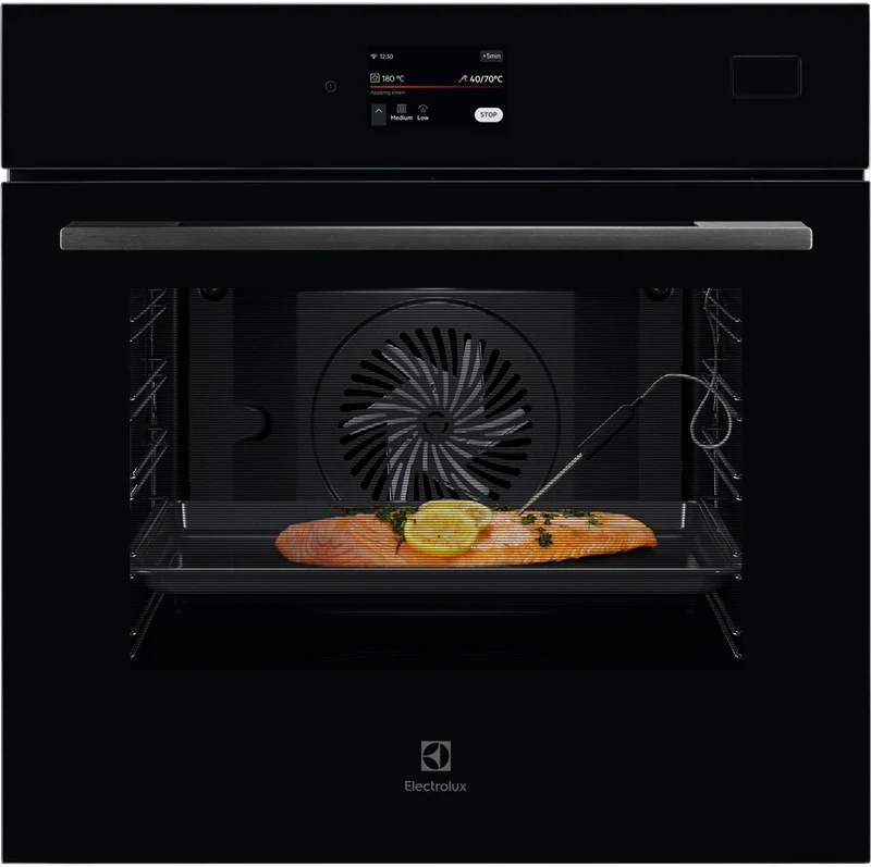 Electrolux 60cm Oven with Full Steam and Food Probe, 24 Function, Black - 800 Series